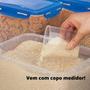 Imagem de Porta Arroz e Mantimentos com copo medidor Lock&Lock 5Kg /7 litros