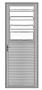 Imagem de Porta basculante l25 aluminio  brilhante 2,10 x 0,80 esquerda