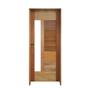 Imagem de Porta BBB Mista Com Visor 82 X 2.10 Batente 11 CM Fechadura Externa Lado Direito - Rodam