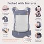 Imagem de Porta-Bebê Beco Toddler - Suporta até 27kg (20-60lbs) - Malha 3D de Poliéster