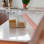 Imagem de Porta Biscoito Bolacha Pote Divisória Decorativo Design Transparente Multiuso C/ Tampa Resistente