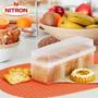 Imagem de Porta biscoito e torradas de plastico multiuso c/ divisorias
