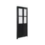 Imagem de Porta Camarão Palheta Com Vidro Esquerda 210 X 60 Preto
