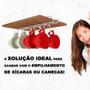 Porta Caneca Xícara DiCarlo Essence Suspenso com 8 Ganchos Branco Reforçado Imagem de Porta Caneca Xícara DiCarlo Essence Suspenso com 8 Ganchos Branco Reforçado