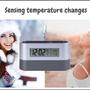 Imagem de Porta Canetas Com Relógio Mostra Data e Temperatura