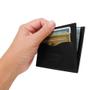 Imagem de Porta Cartão 03 - Mini Carteira de Bolso em Couro (649TN03) Pequena Slim - Porta CNH, Cartões, Cédulas 