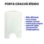 Imagem de Porta Cartão/Crachá Rígido Vertical Transparente - 50 Unidades