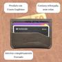 Imagem de Porta Cartão De Crédito Carteira Pequena Couro Legítimo Slim Compacta