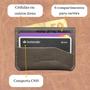 Imagem de Porta Cartão De Crédito Carteira Pequena Couro Legítimo Slim Compacta