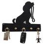 Imagem de Porta Chaves Cachorrinho Com 5 Ganchos E Dupla Face - 25cm