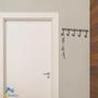 Imagem de Porta Chaves Versátil Parede Chaveiro Com 5 Ganchos Preto