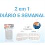 Imagem de Porta Comprimidos 4 Compartimentos Uso Diário CRISTAL 3B