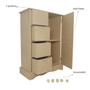 Imagem de Porta Condimento com 4 Gaveta e 1 Porta Divisoria 24cm Mdf Madeira
