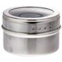 Imagem de Porta Condimento Inox Com Suporte Retangular E Com 6 Unid