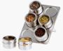 Imagem de Porta Condimentos Magnético com 06 unidades Inox Cozinha