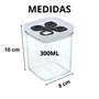 Imagem de Porta Condimentos Pote Hermético para Temperos Kit com 4 Unidades