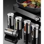 Imagem de Porta Condimentos Saleiro Inox E Vidro Com Visor Médio