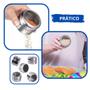 Imagem de Porta Condimentos Tempero Inox Magnético Imã Kit Com 3 Unidades