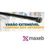 Imagem de Porta Cortina Box Varão Box Banheiro Extensível Universal Ajustavel 90X140cm