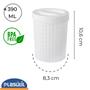 Imagem de Porta Cotonete Algodão Trama 390 Ml Plasutil