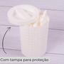 Imagem de Porta Cotonete Algodão Trama 390 Ml Plasutil
