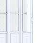 Imagem de Porta de Aço de Correr Lateral com Postigo e Grade Mosaico 3 Folhas 213x150cm Facilitá Lucasa