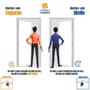 Imagem de Porta de Aço Social Slim 215x95cm com Puxador Pequeno Ideal Crv Esquadrias Branco