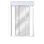 Imagem de Porta de Aluminio com Persiana Integrada 220x120cm 2 Folhas com Controle Topsul