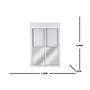 Imagem de Porta de Aluminio com Persiana Integrada 220x120cm 2 Folhas com Controle Topsul