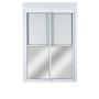 Imagem de Porta de Aluminio com Persiana Integrada 220x120cm 2 Folhas com Controle Topsul