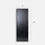 Imagem de Porta de Aluminio Lambri 210x70cm Linha Premium Lux-esquadrias Preto