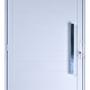 Imagem de Porta De Alumínio Lambril Com Puxador 2,10 X 0,90 Esquerda Linha All Soft Cor Branco
