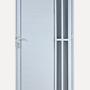 Imagem de Porta De Alumínio Lambril Com Visor 2 Torres 2,10 X 0,90 Direita Linha All Soft Cor Branco