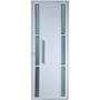 Imagem de Porta De Alumínio Lambril Com Visor Duplo Com Puxador 2,10 X 0,90 Direita Linha All Soft Cor Branco