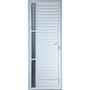 Imagem de Porta De Alumínio Palheta Com Visor 2,10 X 1,00 Direita Linha All Soft Cor Branco