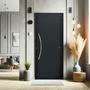 Imagem de Porta de Aluminio Pivotante Lambril 210x100cm com Puxador Super Savana Brimak