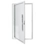 Imagem de Porta de Alumínio Pivotante Lambril 210x120cm com Puxador Visione Super Brimak