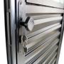 Imagem de Porta de Alumínio Preto de Cozinha Basculante CMC Modular - Lado Esquerdo - 2.10 (A) x 0.90 (L)