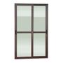 Imagem de Porta de Correr 2 Folhas Moveis 210 X 120 Elite com Fecho Automático Vidro Liso