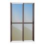 Imagem de Porta de Correr 2 Folhas Moveis 210 X 150 Elite com Fecho Automático Vidro Reflex