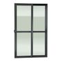 Imagem de Porta de Correr 2 Folhas Moveis 210 X 200 Elite com Fechadura Tetra Vidro Liso