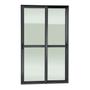 Imagem de Porta de Correr 2 Folhas Moveis 210 X 200 Elite com Fecho Automático Vidro Liso