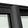 Imagem de Porta de Correr 2 Folhas Moveis 210 X 200 Elite com Fecho Automático Vidro Liso