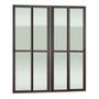 Imagem de Porta de Correr 4 Folhas Moveis 210 X 200 Elite com Fechadura Tetra Vidro Liso