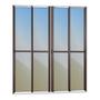 Imagem de Porta de Correr 4 Folhas Moveis 210 X 240 Elite com Fecho Automático Vidro Reflex