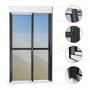 Imagem de Porta de Correr com Persiana Integrada 2 Folhas Móveis 230 X 120 Elite com Fecho Automático Vidro Re