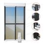 Imagem de Porta de Correr com Persiana integrada Correr com Motor e Controle Remoto 2 Folhas Móveis 230 X 120
