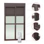 Imagem de Porta de Correr com Persiana integrada Correr com Motor e Controle Remoto 2 Folhas Móveis 230 X 150