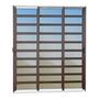 Imagem de Porta de Correr com Travessas 3 Folhas Moveis Sequenciais 210 X 200 Elite com Fechadura Tetra Vidro