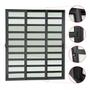 Imagem de Porta de Correr com Travessas 3 Folhas Moveis Sequenciais 210 X 240 Elite com Fechadura Tetra Vidro
